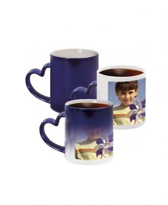 Black Magic Mug |Personalised Color Changing Coffee Mug | Putting hot drink