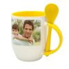 Yellow Spoon Mug design n Gift custom photo mug