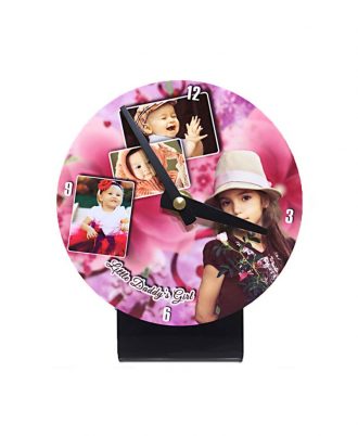 small office table clock photo frame